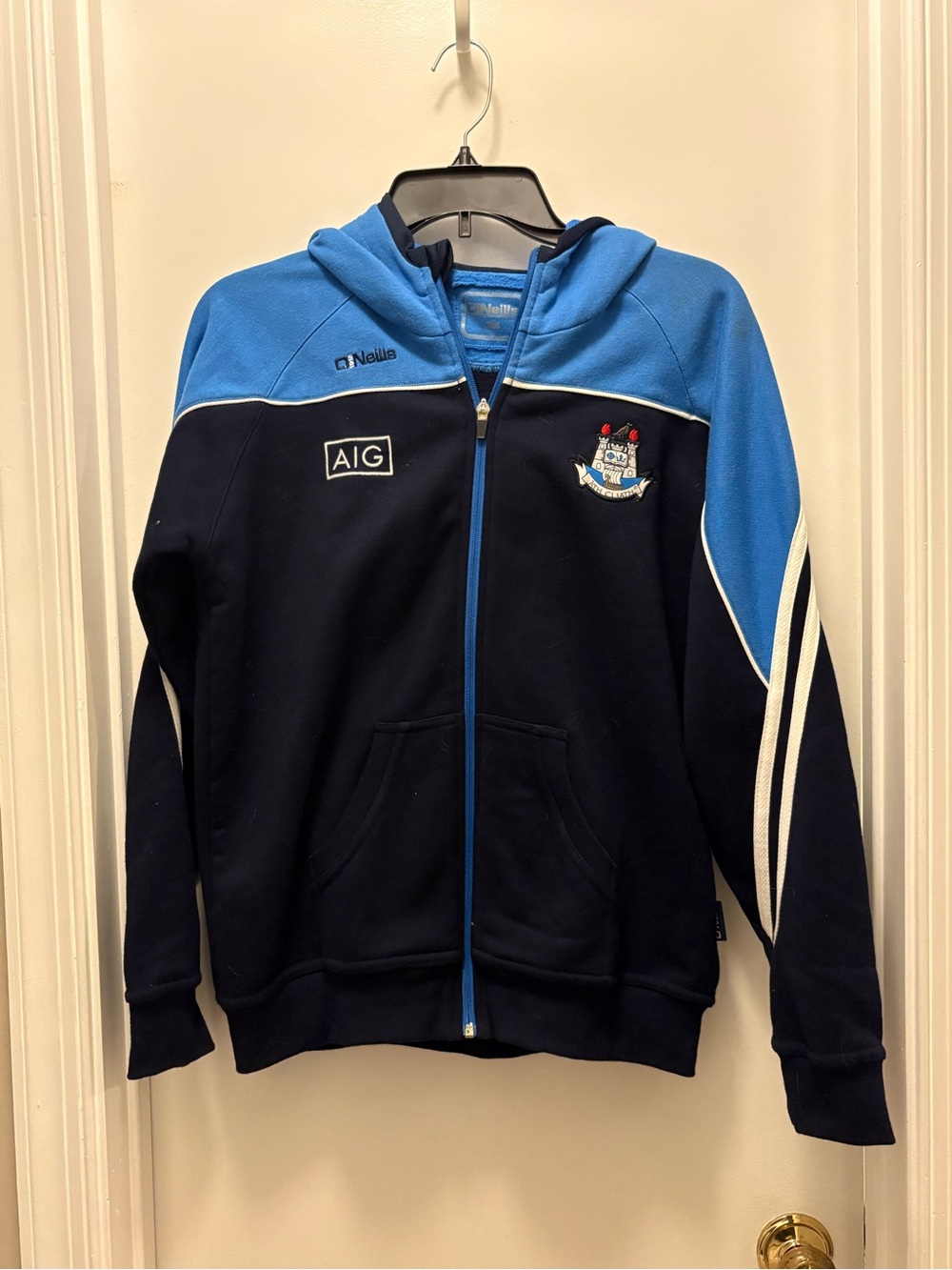 O'Neill Dublin Navy & Sky Blue Zip-Up Hoodie